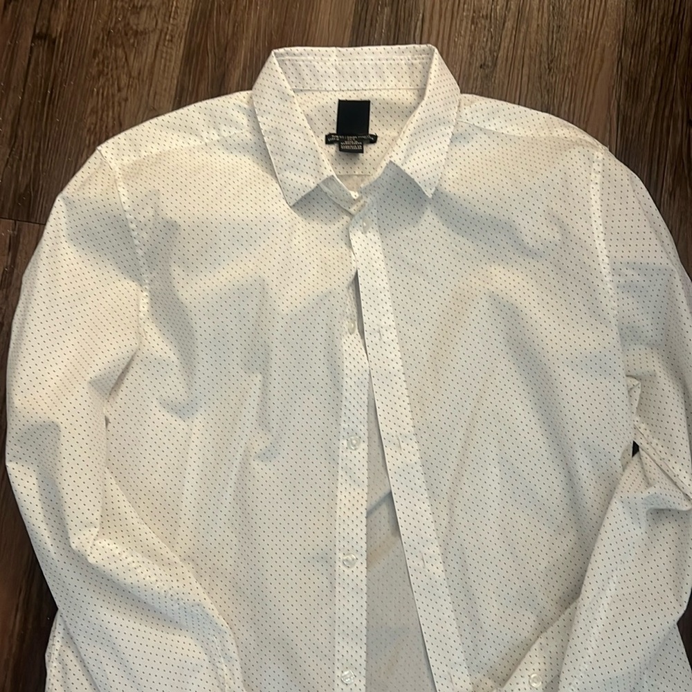 Slim Fit Dotted Button Up Shirt